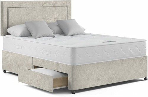 Linen divan bed - linen, deluxe