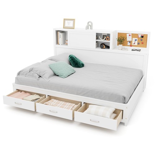 Double size daybed wooden - wooden, sofa