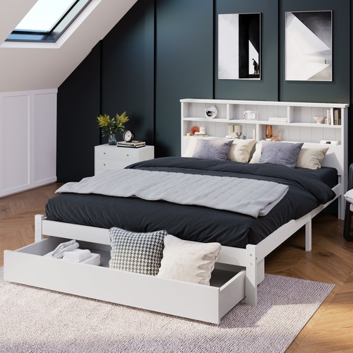 Wooden double daybed with - daybed,
