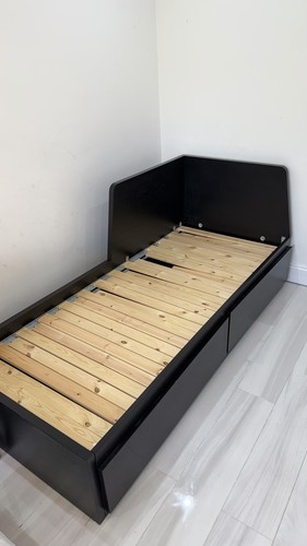 Ikea black day bed single - ikea,