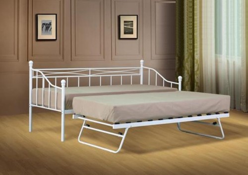 Small single metal day bed - single,