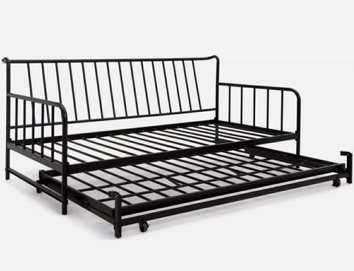Black day bed with trundle - +, 2