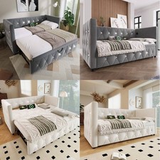 Daybed Velvet Upholstered Bed