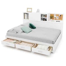 Double Size Daybed Wooden Sofa