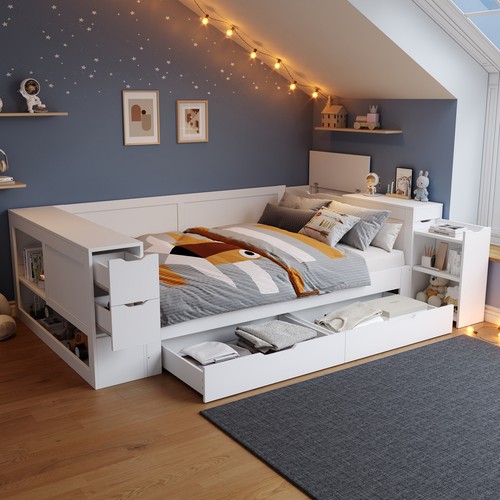 Daybed wooden platform - daybed, bed