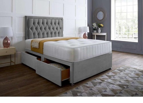 Plush divan bed - bed, lux